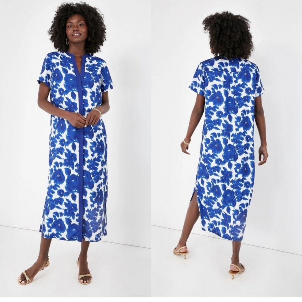 Tuckernuck Royal Haze Camille Belted Midi Dress